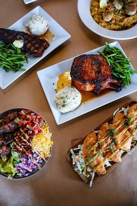 Hooper's seafood spread for carryout