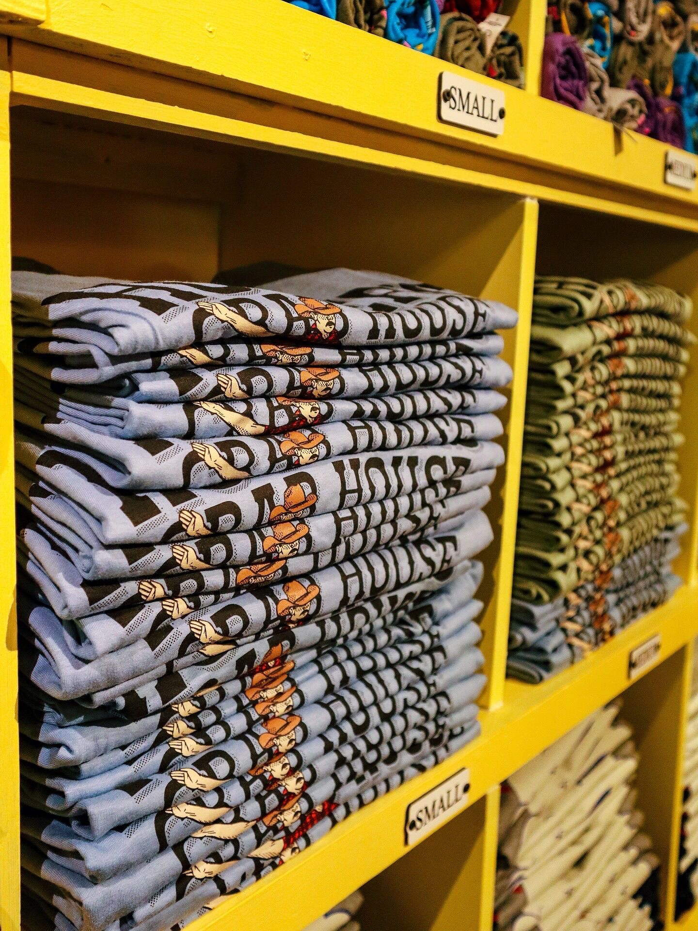 Hooper's Crab House apparel on display