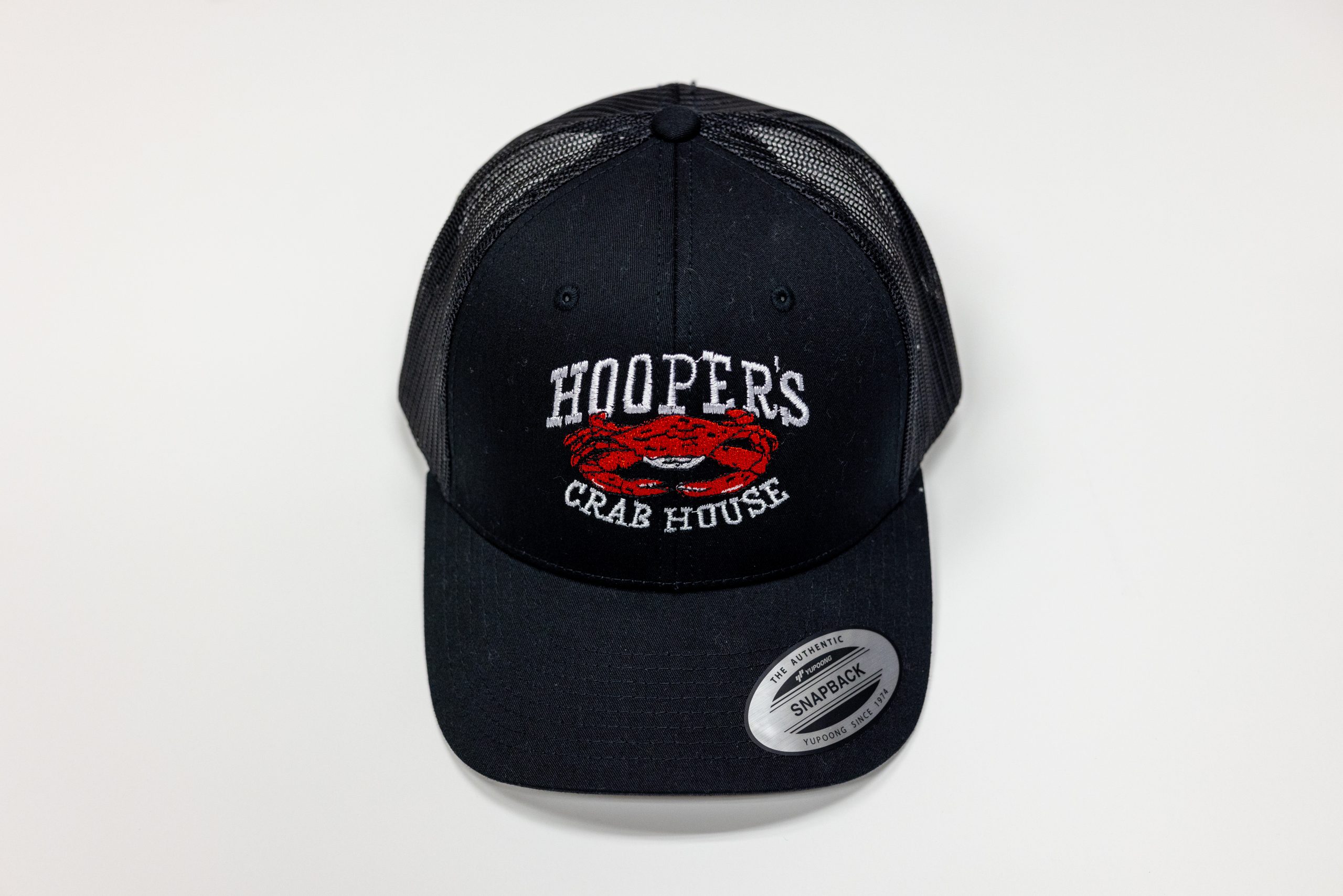Hooper's Logo Trucker Hat, Ocean City MD Crab House