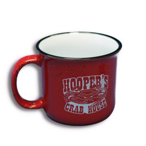 Red Camp Mug with Hooper's Logo