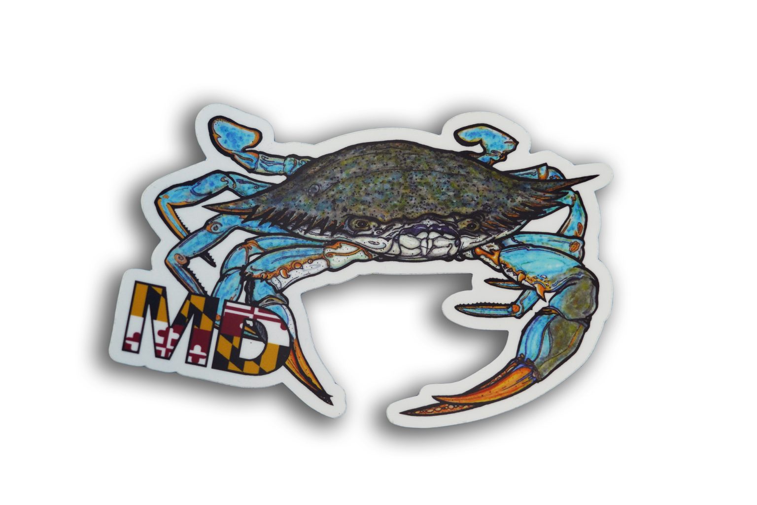MD Crab Sticker Ocean City MD Crab House Hooper's Crab House