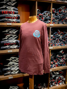 Front of Sneaky Pete's long sleeve t-shirt