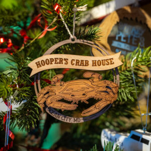 Hooper's Crab Cut-Out Christmas Ornament